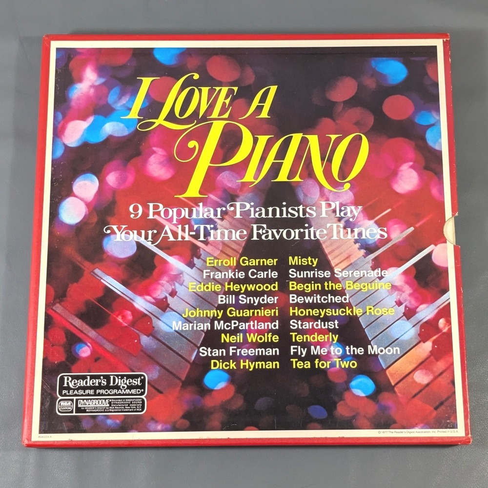 I Love A Piano Reader's Digest 1977 Vinyl Box Set 8 LP Various Artists NM